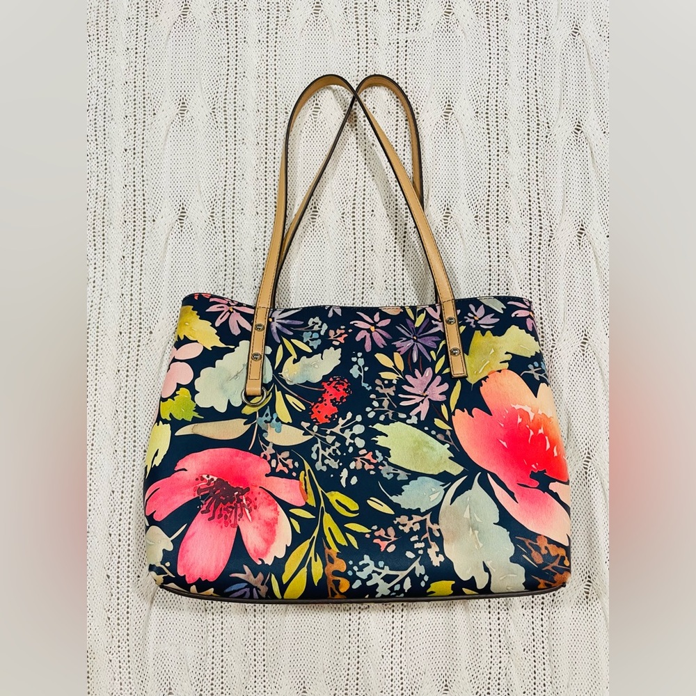 Floral Print Tote Bag Multicolor Small Shoulder Bag Cute Summer